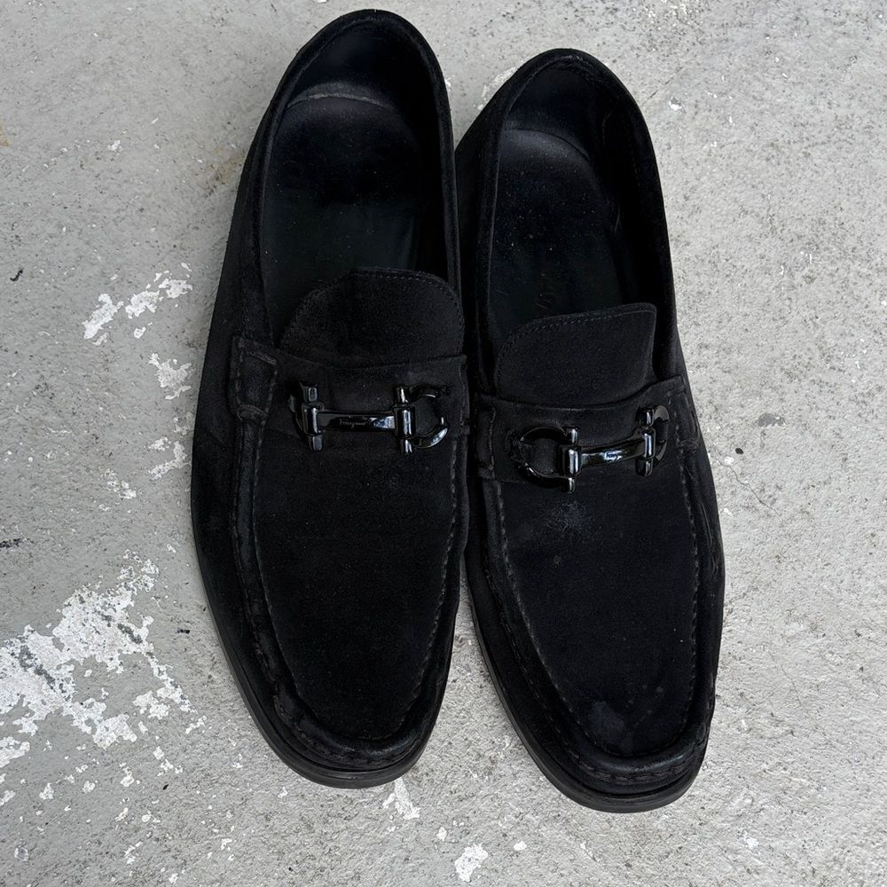 Ferragamo suede loafers